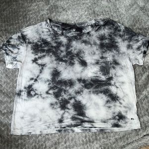 American Eagle Grey tie-dye soft and sexy pocket tee size S